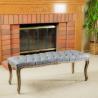 Buy cheap 2018 wholesale modern living room furniture bench ottoman with stainless steel legs from wholesalers