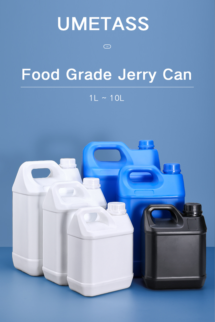 1L HDPE Plastic Barrel Jerry Can for Dish Detergent Oil Storage Chemical Resistant