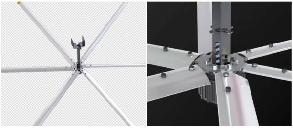 Buy cheap PMSM Motor 12- 20 Feet HVLS Industrial Ceiling Fans from wholesalers