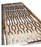 Professional Stainless Steel Full Height Screen Panels Hotel Lobby Metal Room