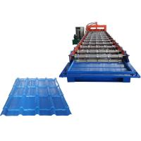 Buy cheap Iron Sheet Arc Glazed Tile Roll Forming Machine Leak Frame Load Bearing 4.6T product