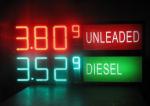 LED Gas Station Sign for Oil Price , RF LCD Wireless Remote Control Digital 7