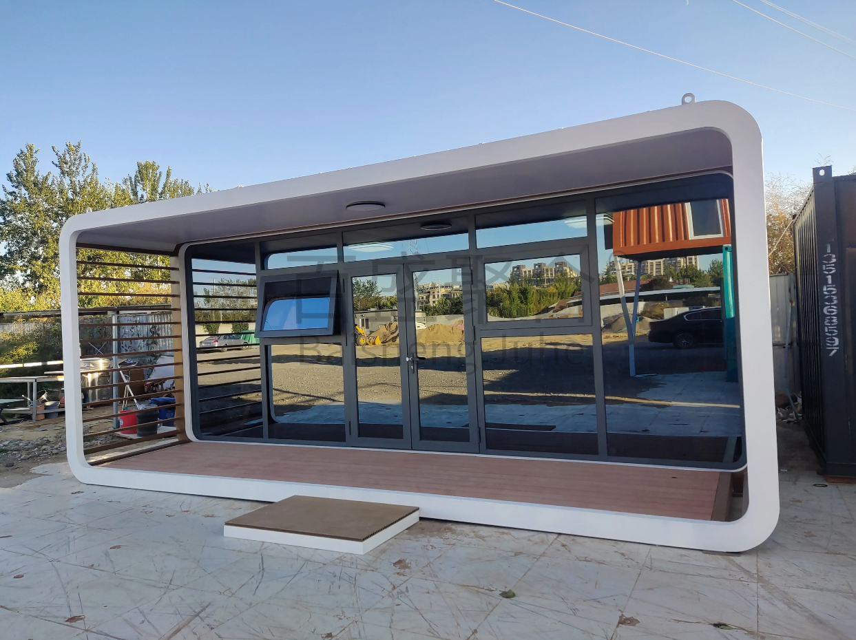 Transport and load 20ft 40ft Prefab Container Pod Movable Cabin Office Portable Apple Home