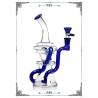 Buy cheap 8 Inches Klein Recycler Showerhead Perc Glass Bongs Water Pipe Smoking Bubbler Blue from wholesalers