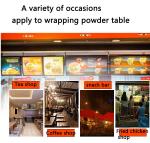 Stainless Steel Chicken Breading Table for Wrapping Powder in Commercial Kitchen