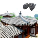 SGS Unglazed Chinese Temple Roof Tiles Ancient Chinese Roof Tiles