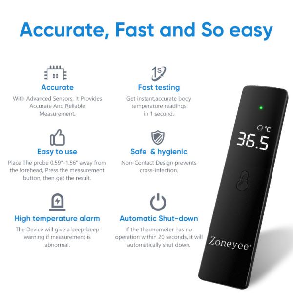 Buy cheap Zoneyee Customizable LOGO digital laser infrared thermometer quick response thermometer from wholesalers