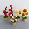 Buy cheap New Creative Luxury Handmade Crochet Knitting Plants Flowers Handicraft Home Decorations Crochet Flower from wholesalers