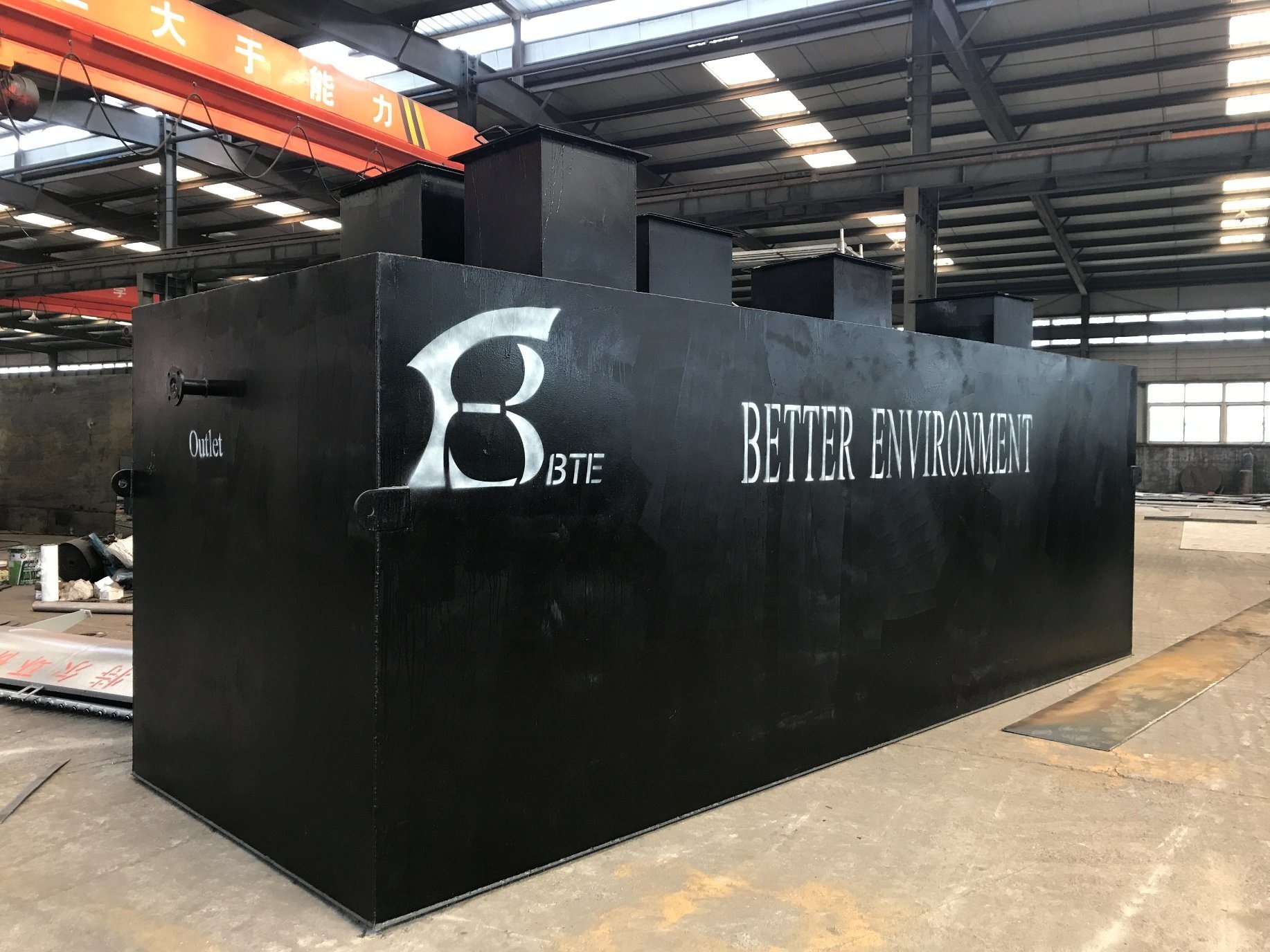Compact MBBR Industrial Domestic Wastewater Treatment Plant 2023 with Customized Color