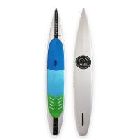 Buy cheap Blue Green PVC 427x61x15cm EVA Surfboard product