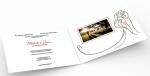 Wedding Video Invitation Card with magnetic button , Full colors digital video