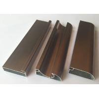 Buy cheap Anti Rust Aluminum Cabinet Door Extrusion / Frame Extrusions Coffee Color product