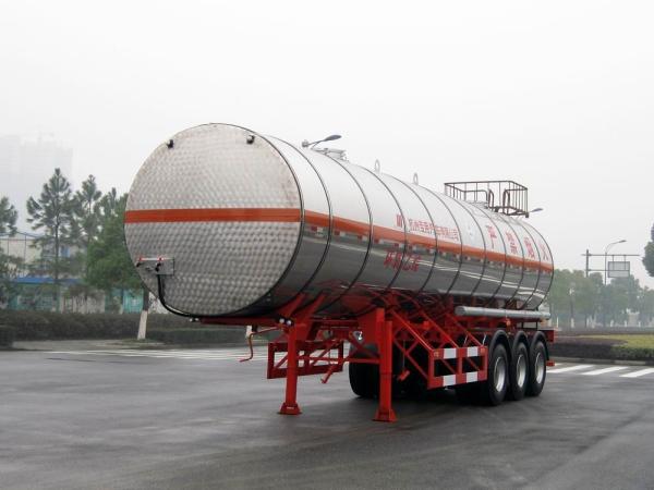 Quality Stainless Steel Gas Tanker Truck Trailer For 39500L Propylene Oxide delivery for sale