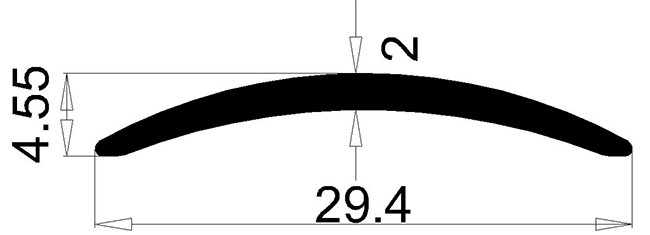 Same Height Floor Transition Strip Aluminum Alloy 6063 Material 29.4mm