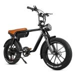 750W Fat Tire Electric Bicycle 48V 17Ah Battery Electric Bikes With Front
