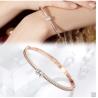 Buy cheap Womens Trendy Wrist Snap Bracelet Rhinestone Stainless Steel Bangle from wholesalers