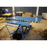 Buy cheap Small Manual Lift Table Single Scissor Low Profile Rotary Hydraulic Foot Pump Lift Table 2350x1300mm from wholesalers