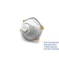Buy cheap Comfortable Valved Dust Mask Conical Shape FFP2 Carbon Mask White Color CE product