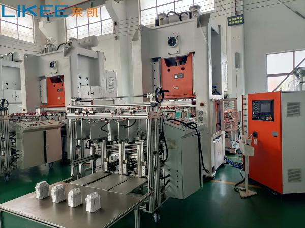 Buy cheap Mistubishi PLC 80Ton Automatic Aluminum Foil Container Machine for Fast Food Packaging from wholesalers