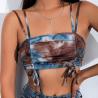 Buy cheap OEM Summer One Word Back - Back Top Jacket Tie Dye Camisole Small Vest from wholesalers