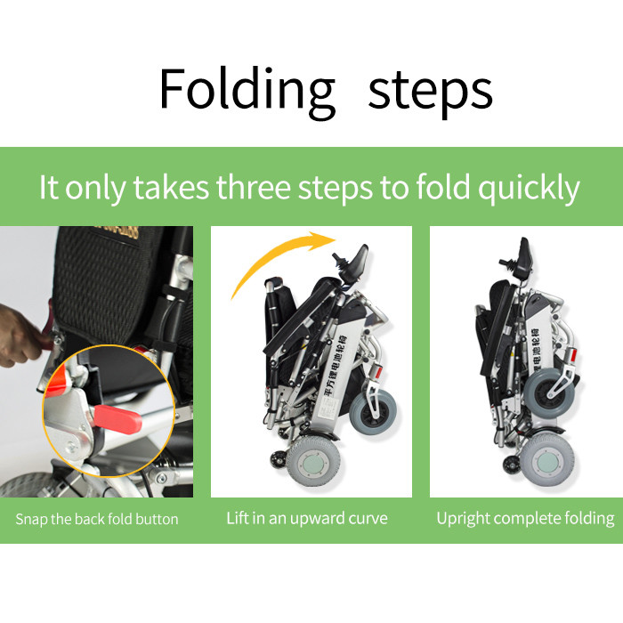 100KG Lithium Ion Collapsible Electric Wheelchair