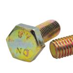 Zinc Yellow Plated Hexagon Head Din 933 Grade 8 Steel Bolts