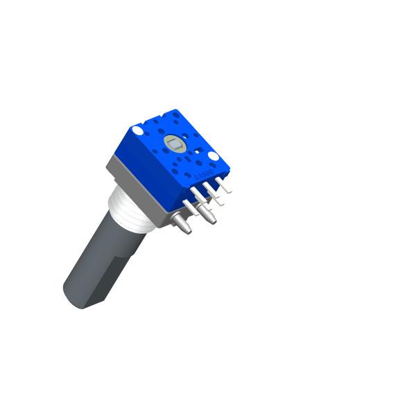 Pulse Absolute Rotary Shaft Encoder 16 Dedent Metal Shaft Sealed With 20000 Cycles