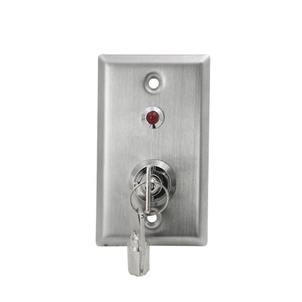 Buy cheap Round Corner Panel Keyed On Off Switch With Light , 86 * 50mm Emergency Key Switch from wholesalers