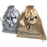 Buy cheap ROHS Black Satin Drawstring Bag Pouch Hair Extention Wig Package from wholesalers