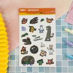 Embossed Paper DIY Cute Stickers Aroma Custom Die Cut Stickers