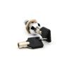 Buy cheap Office Tubular Cam Lock Plastic Black Key Handle 15.5mm Thread Diameter from wholesalers