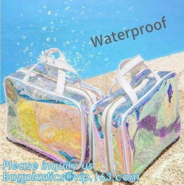 vinyl pvc zipper bags with handles, Handbag Storage Anti-dust Cover Clear