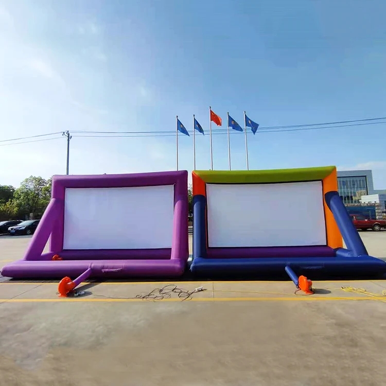 High Quality Outdoor 16F Projector Screen Inflatable Movie Screen Inflatable Led Screen