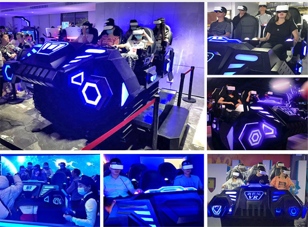 Crazy 9d Virtual Reality Simulator Equipment 3 Person For Entertainment