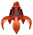 CE Approval Mechanical Orange Peel Grab , Excavator Hydraulic Grapple For CAT320