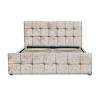 Buy cheap Queen Size Wood Storage Bed Frame Fabric Velvet Modern Upholstered Bed Manufacturer from wholesalers