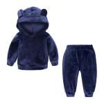 Sports Children'S Outfit Sets Leisure Gold Velvet Two Piece