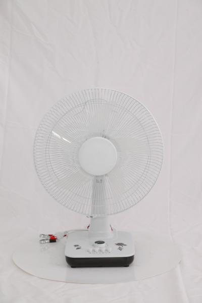 Buy cheap Rechargeable 12V DC Table Fan / Fashionable Solar Powered Table Fan from wholesalers