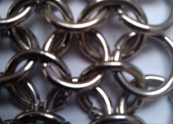 Stainless Steel Wire Mesh Screen Lacquer Coating Metal Ring Curtains Decorative