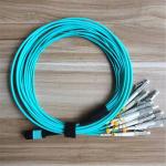 OM3 8core 40G Optic fiber fan-out Patch Leads MTP/MPO-LC Patch Cord