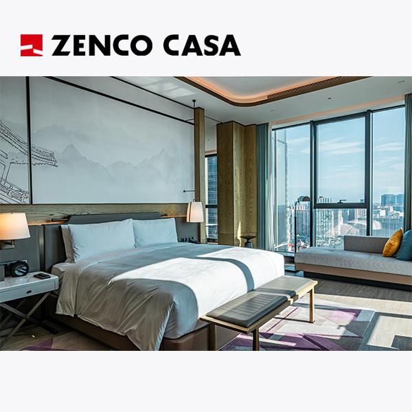 Buy cheap Luxury Hotel Bedroom Furniture With King Bed And Bedside Table from wholesalers