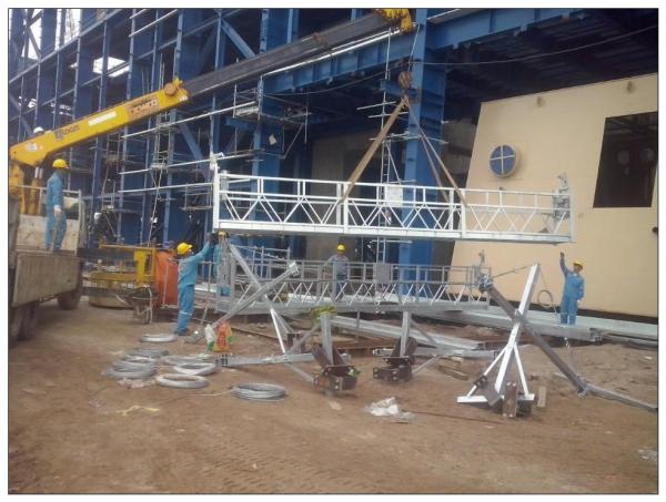 Buy cheap Building maintenance aluminium ZLP800 hoist motor suspended platform for sale from wholesalers