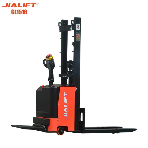 Buy cheap Electric stacker(Standing on) CL1516 Rated traction weight 1500kg Lifting height1600mm Electric Reach Stacker from wholesalers