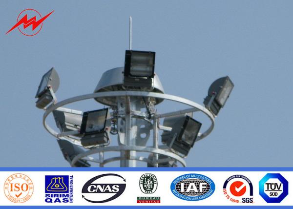 Buy cheap 4 Sections 10mm High Mast Light Pole For Flyovers Stations City Squares from wholesalers
