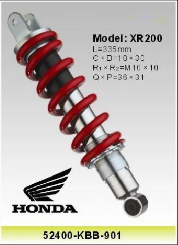 Buy cheap Honda Xr200 Motorcycle Accessory , 335MM Motorcycle Shocks 52400-KBB-901 from wholesalers