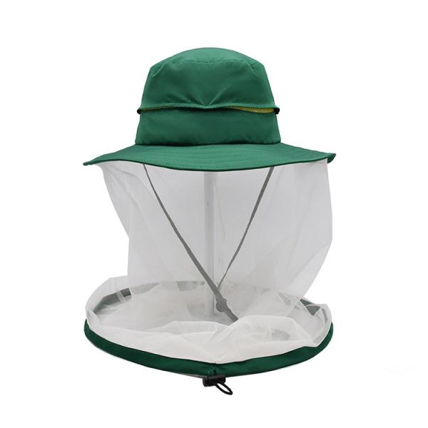 Buy cheap Mosquito Head Net Uv Protection Sun Hat With Mesh Insect Proof Net Bucket Cap 60cm from wholesalers