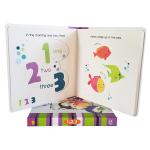 Oem Cut Out Board Book 157Gsm Art Paper Hot Foil Stamping Cover Finishing