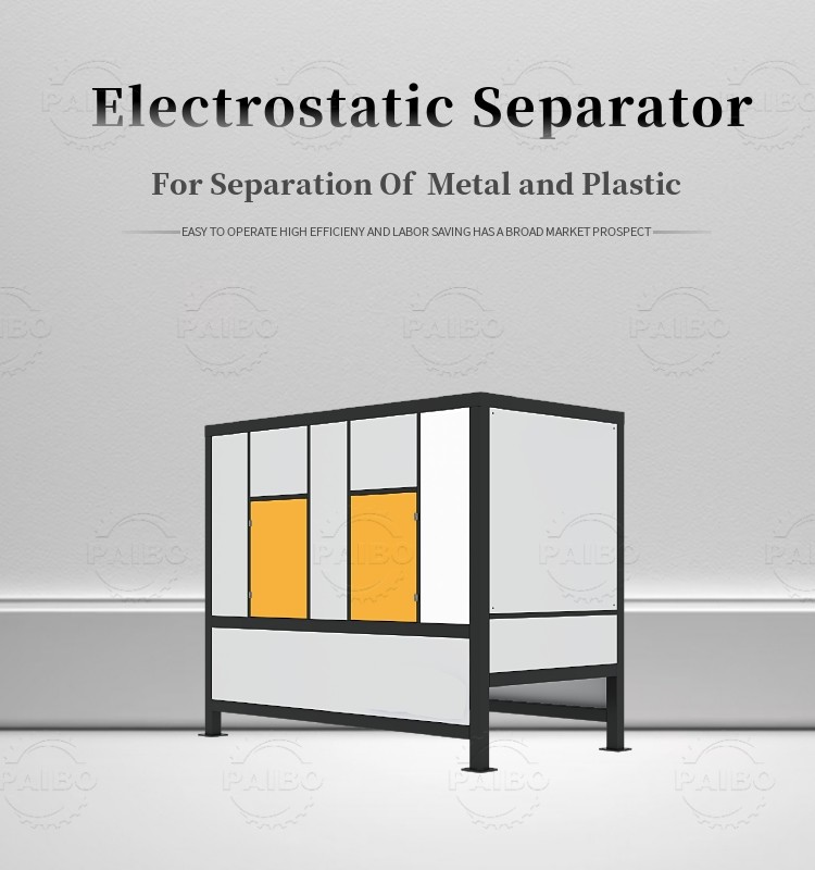 Environmentally High Voltage Electrostatic Separator Metal Plastic Sorting Separation Machine