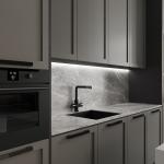 Ready to Assemble Modern Design Custom Island PVC Cabinet Kitchen Wood Cabinet
