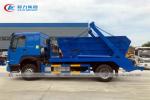 Hydraulic Lift Sinotruk Howo 4x2 10m3 Swing Arm Garbage Truck